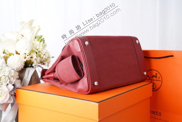 Hermes包包 愛馬仕新款Birkin包 帆布拼接滑皮Swift Cargo布包 男女同款通用  am2106